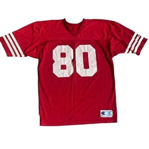 Champion Brand San Francisco 49ers Jerry Rice 80s Jersey SZ 48 Vintage